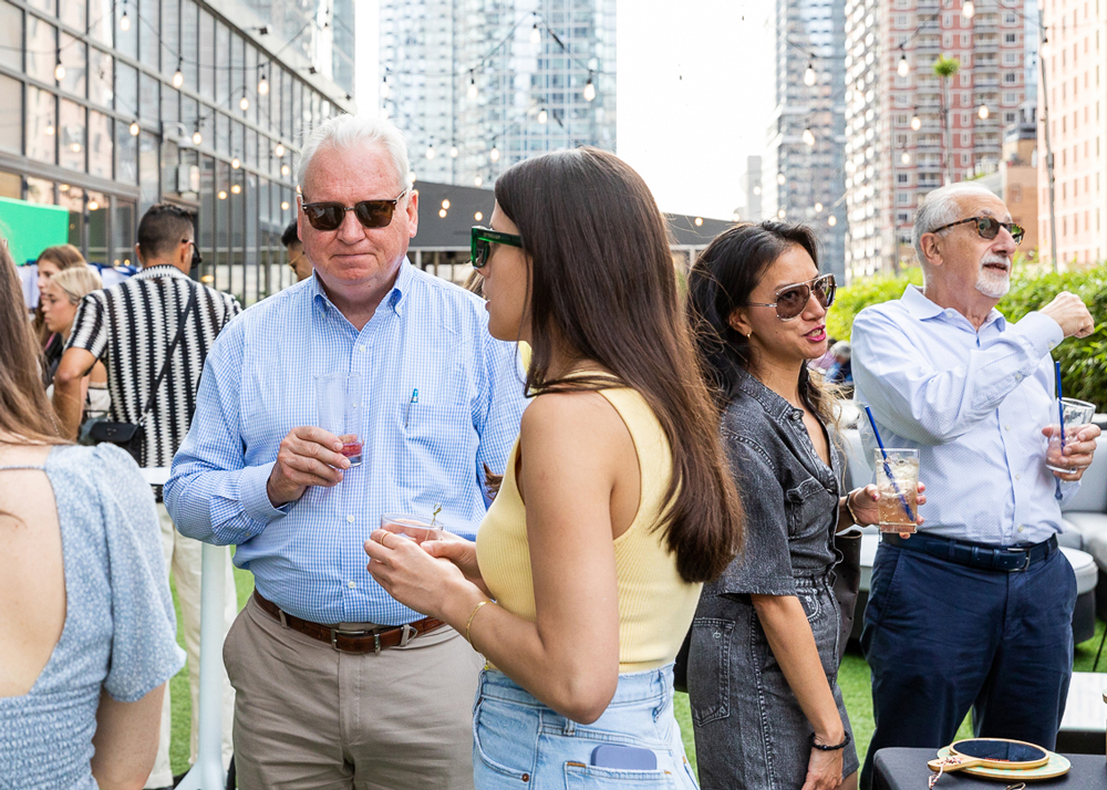 Group of people wearing sunglasses 