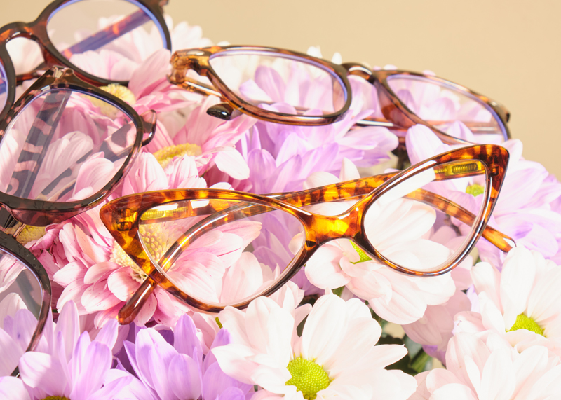 Retro cat-eye frames